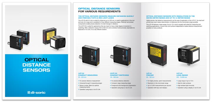 di-soric Brochure Optical Distance Sensors