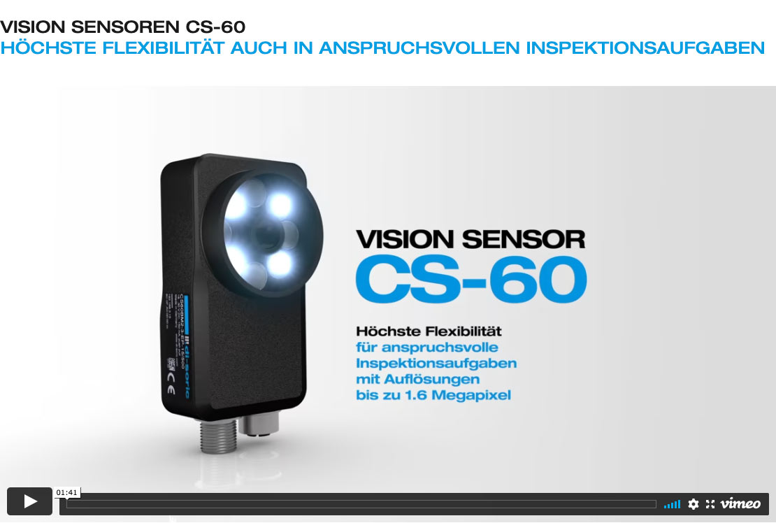di-soric Neuheiten Vision Sensor CS-60