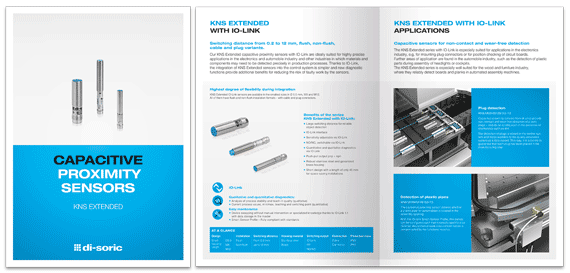 di-soric Brochure Capacitive proximity sensors KNS Extended