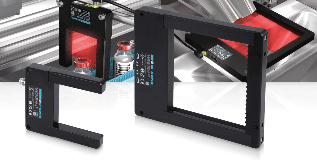 OGWSD and OGWTI frame light barriers with IO-Link from di-soric