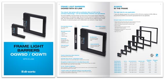 di-soric Brochure Frame Light Barriers OGWSD / OGWTI